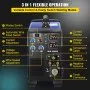 VEVOR Soldadora Inversora, Multifunción Combo 3 en 1 Soldadora MIG, TIG y STICK / MMA, 1 Fase 220 V ± 10% 30 - 120A IP21S Máquina de Soldadura TIG Inverter con Panel de Monitor LCD para Soldar Acero
