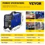 VEVOR Soldadora Inversora, Multifunción Combo 3 en 1 Soldadora MIG, TIG y STICK / MMA, 1 Fase 220 V ± 10% 30 - 120A IP21S Máquina de Soldadura TIG Inverter con Panel de Monitor LCD para Soldar Acero
