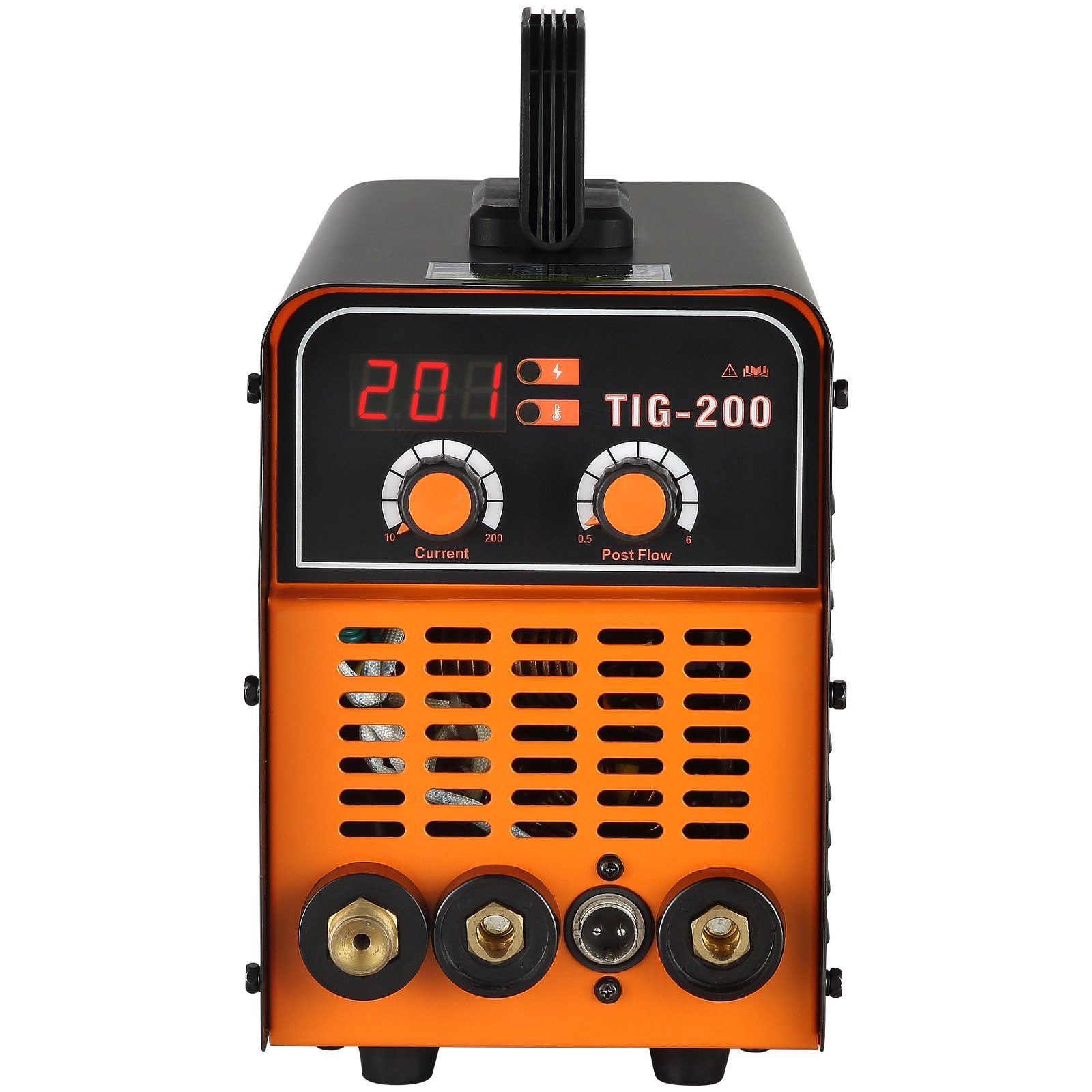 VEVOR Soldadora TIG MMA ARC 2 en 1 TIG-200C 200 A Inversor Portátil Compacto HF IGBT DC Máquina de Soldadura con Pantalla Digital LCD para Soldar Acero, Titanio y Aleación de Cobre