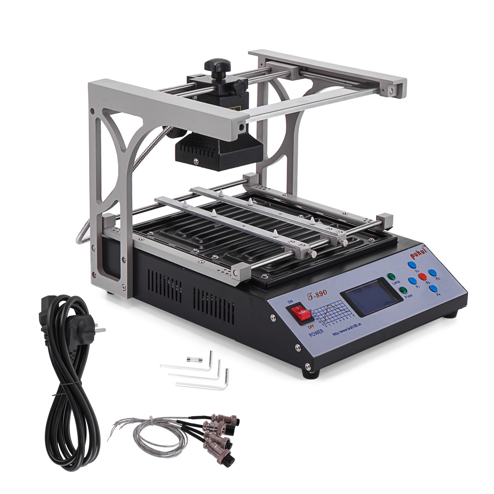 T-890 Estación de Soldadura por Reflujo de 1500W 60x60mm Soldadura Infrarroja