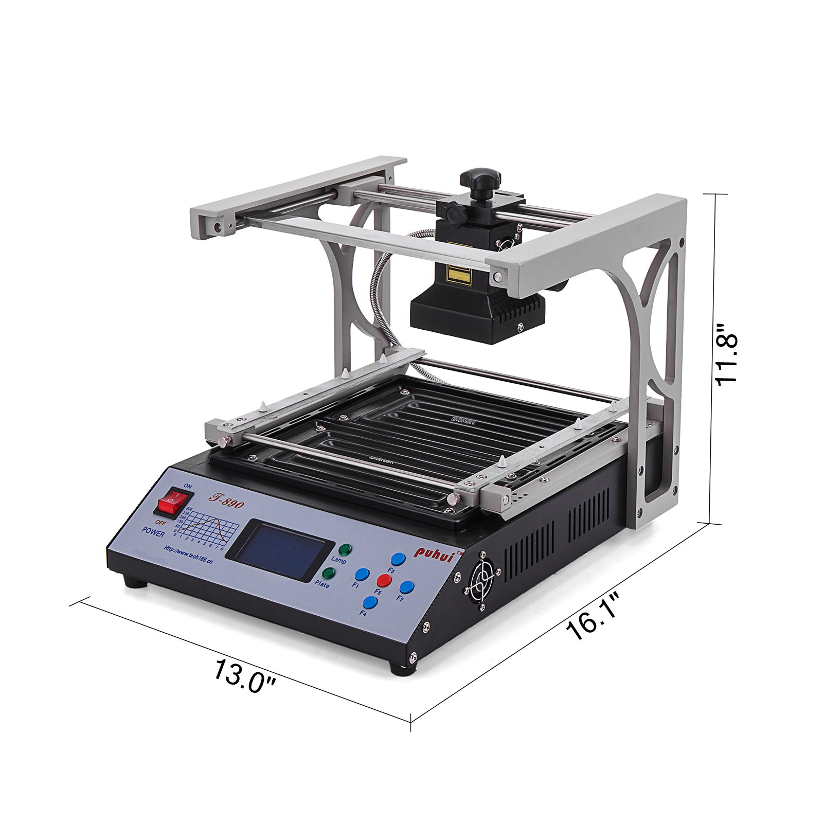 T-890 Estación de Soldadura por Reflujo de 1500W 60x60mm Soldadura Infrarroja