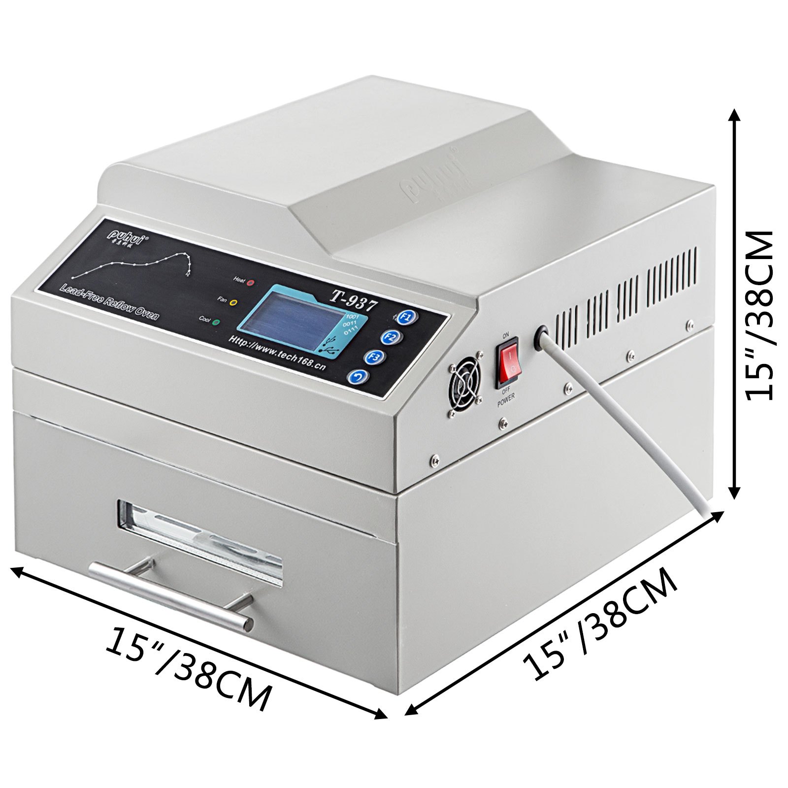T937 Estación De Soldadura Horno De Reflujo Automático Por Infrarrojos 2300w