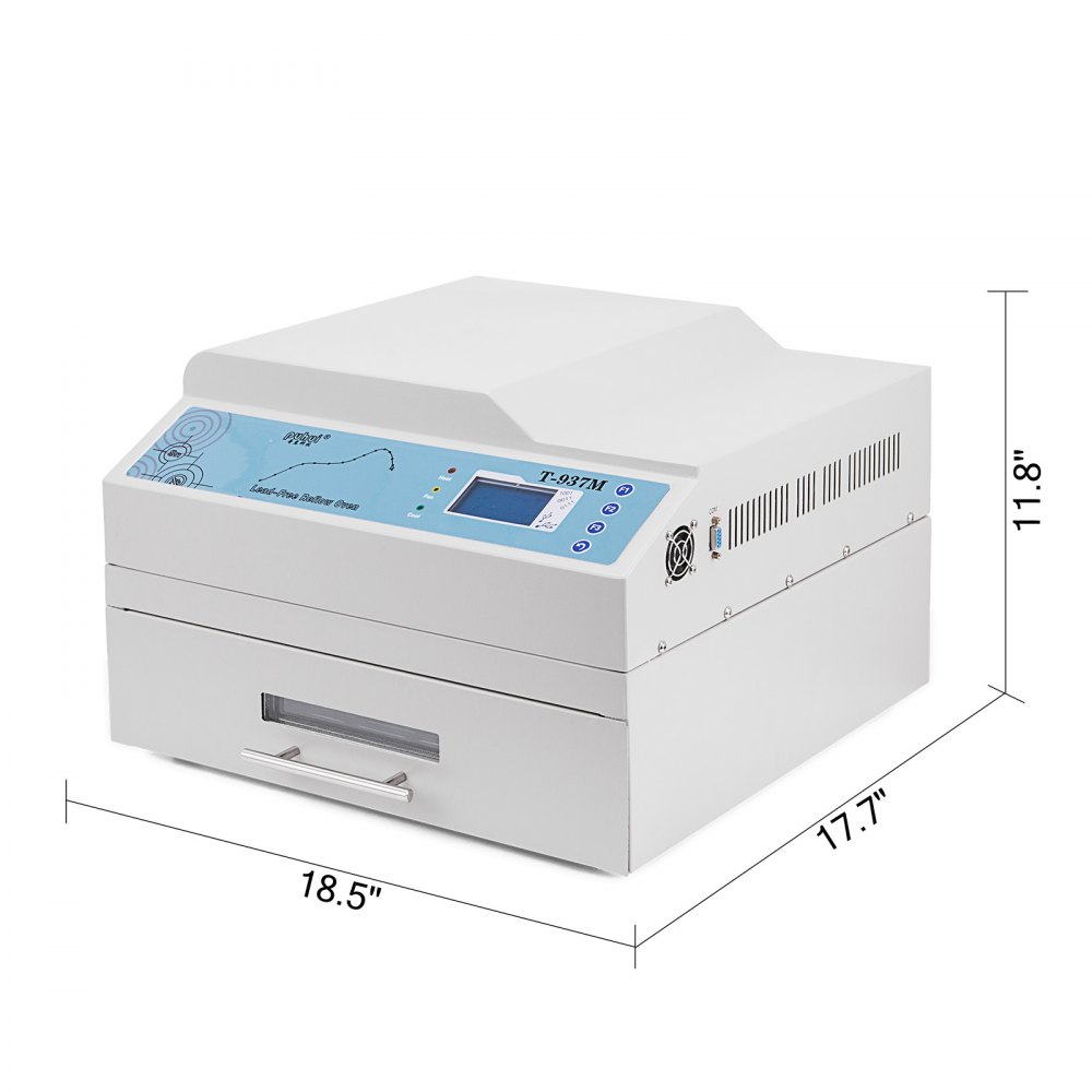 T937m Máquina De Soldadura Por Reflujo Calentador Infrarrojo 3300w Smd Smt Bga