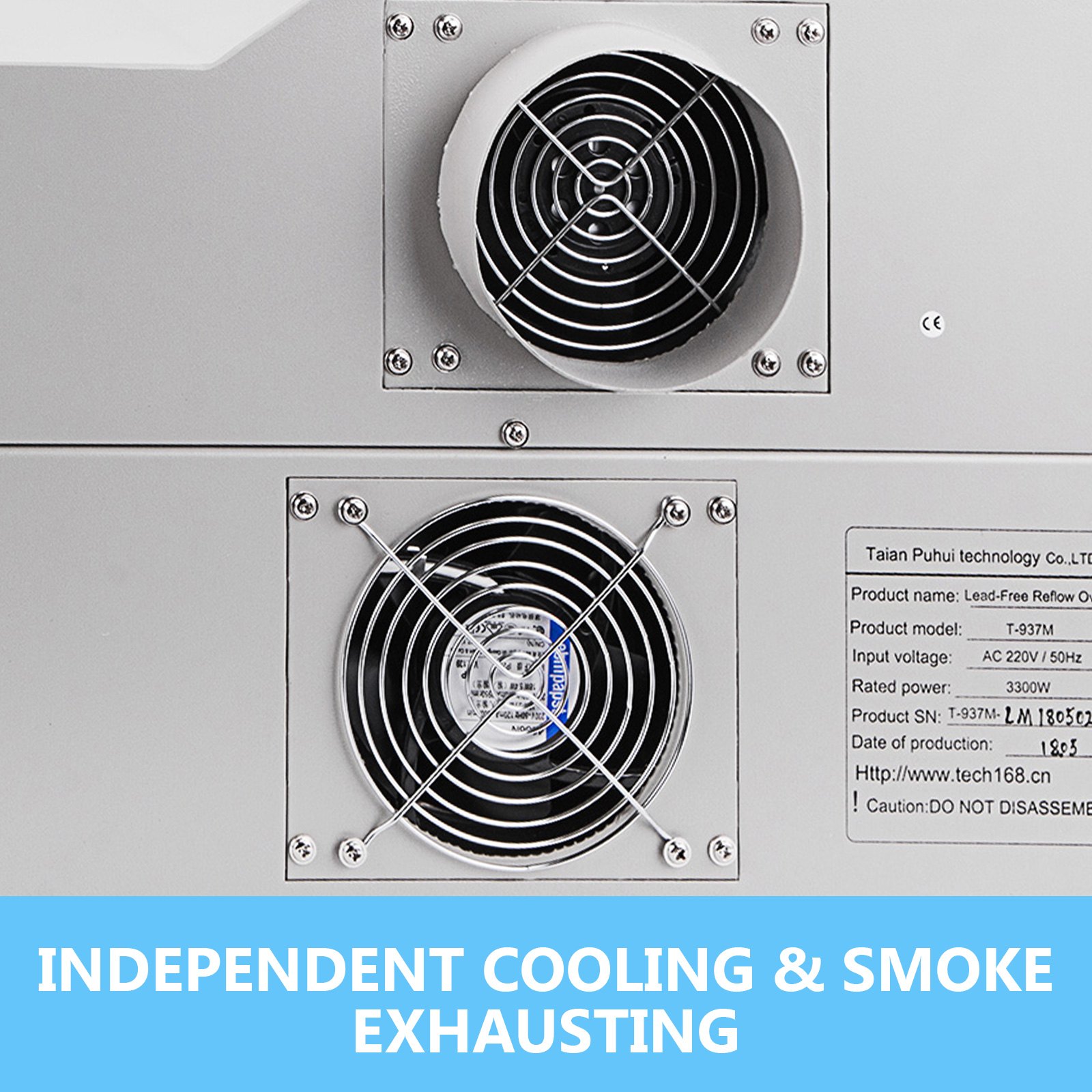 T937m Máquina De Soldadura Por Reflujo Calentador Infrarrojo 3300w Smd Smt Bga