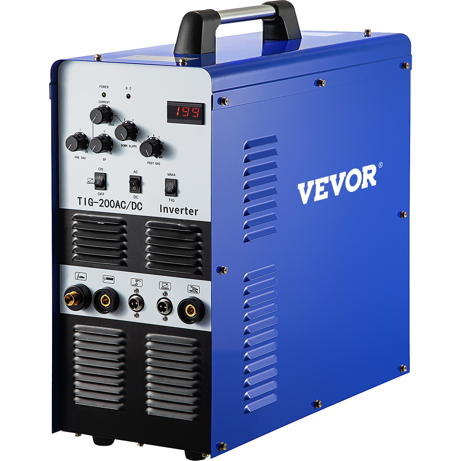 Soldadora Soldador Inversor TIG WIG MMA AC / DC Aluminio Pulse 200 A HF IGBT