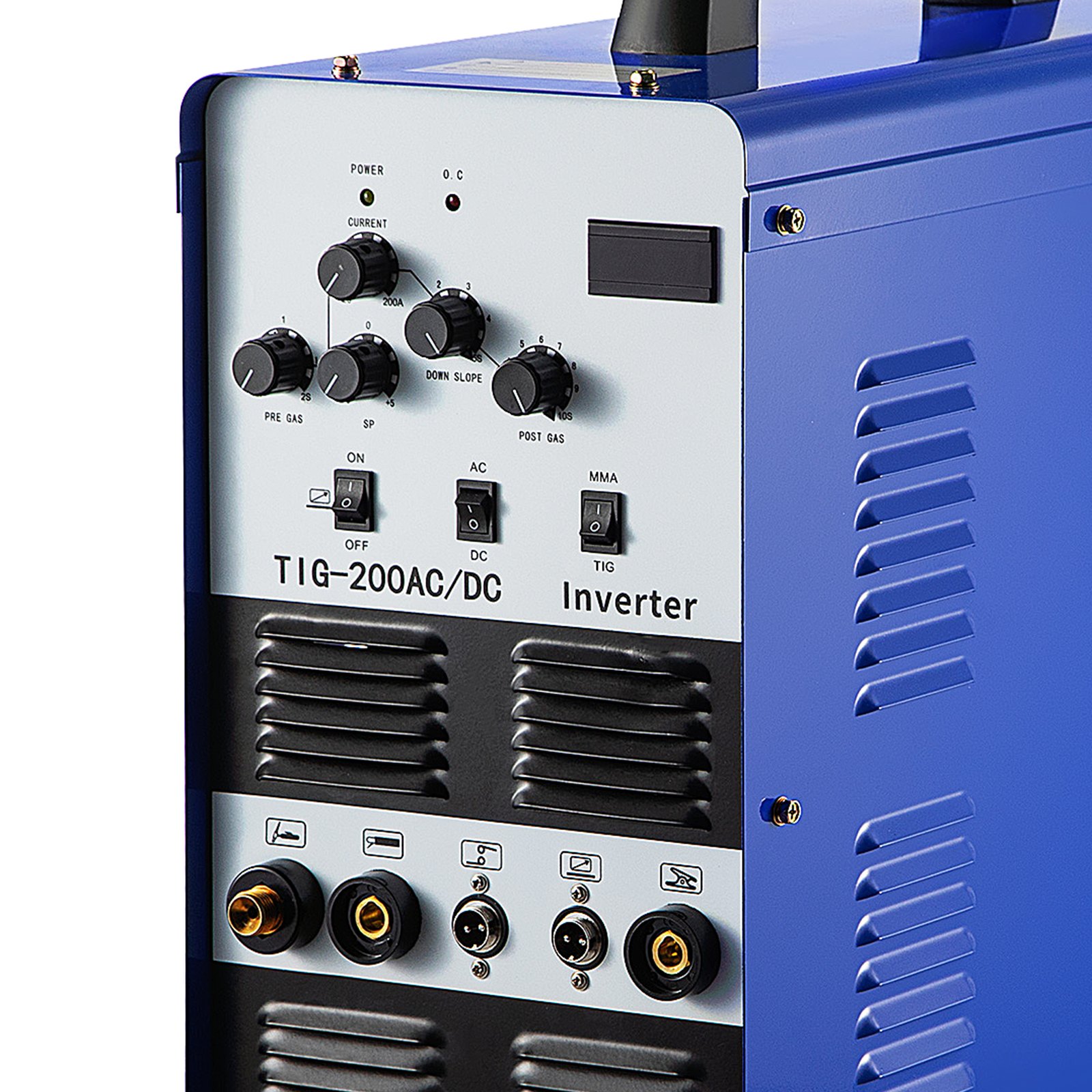 Soldadora Soldador Inversor TIG WIG MMA AC / DC Aluminio Pulse 200 A HF IGBT