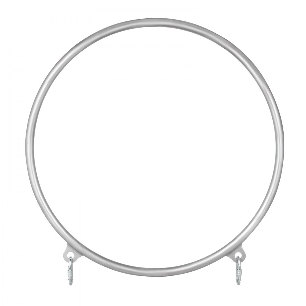 VEVOR Anillo Aéreo Aro de yoga Gimnasio 95cm de Diámetro Conjunto de Anillo Aéreo Invidual 2 Puntos Aro Lyra Circo Equipo Aéreo Aro Aéreo Acero Inoxidable Nylon Duradero Estudio Color Plata