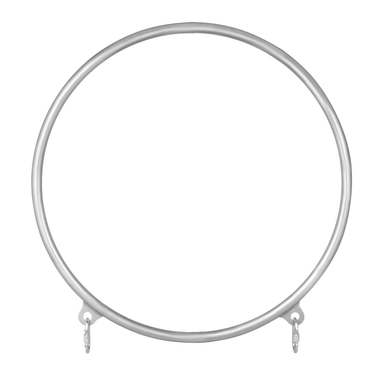 VEVOR Anillo Aéreo Aro de yoga Gimnasio 95cm de Diámetro Conjunto de Anillo Aéreo Invidual 2 Puntos Aro Lyra Circo Equipo Aéreo Aro Aéreo Acero Inoxidable Nylon Duradero Estudio Color Plata