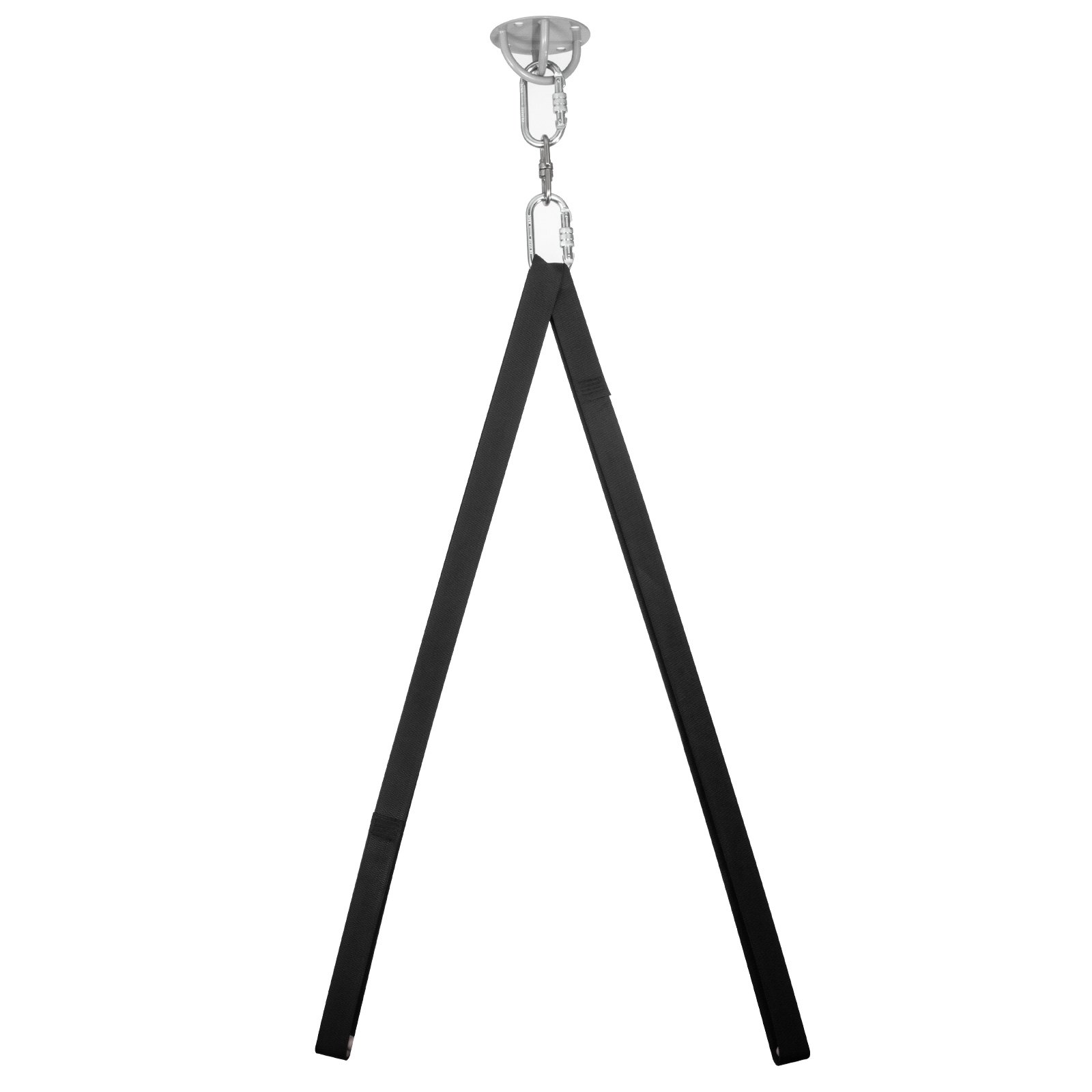VEVOR Anillo Aéreo Aro de yoga Gimnasio 95cm de Diámetro Conjunto de Anillo Aéreo Invidual 2 Puntos Aro Lyra Circo Equipo Aéreo Aro Aéreo Acero Inoxidable Nylon Duradero Estudio Color Plata