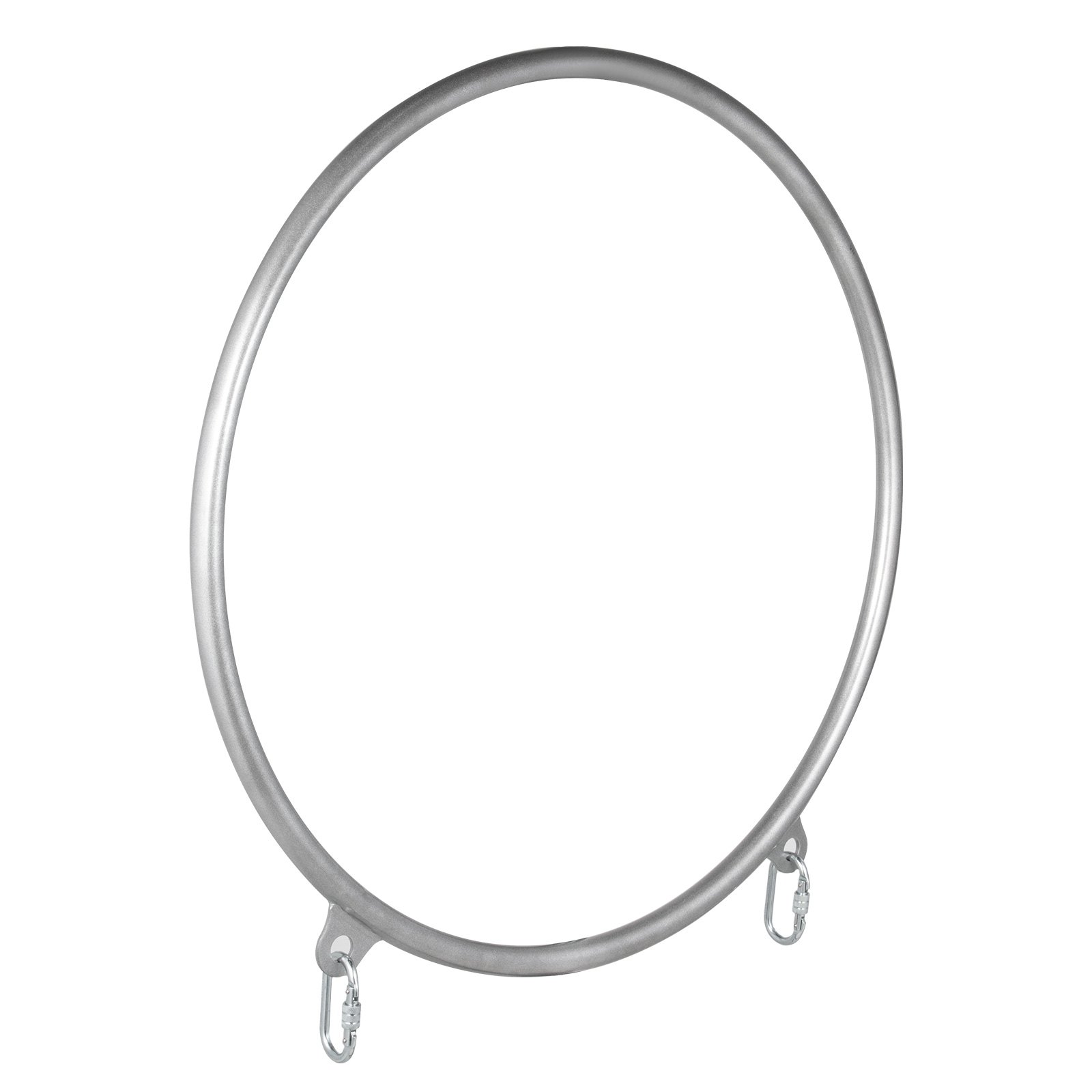 VEVOR Anillo Aéreo Aro de yoga Gimnasio 95cm de Diámetro Conjunto de Anillo Aéreo Invidual 2 Puntos Aro Lyra Circo Equipo Aéreo Aro Aéreo Acero Inoxidable Nylon Duradero Estudio Color Plata