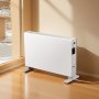 VEVOR Calefactor de Convección de 2000 W, con Vector Eléctrico y Control Remoto, 3 Modos de Calefacción, Temporizador de 24 Horas, de Pie o de Pared, Protección contra Sobrecalentamiento, Blanco