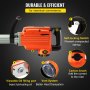 VEVOR Martillo Demoledor Eléctrico 1400 BPM Martillo de Demolición 2200W 220V / 60Hz Martillo de Demolición para Hormigón con 4 Cinceles Reemplazables Llaves y Mango Ergonómico Giratorio de 360°