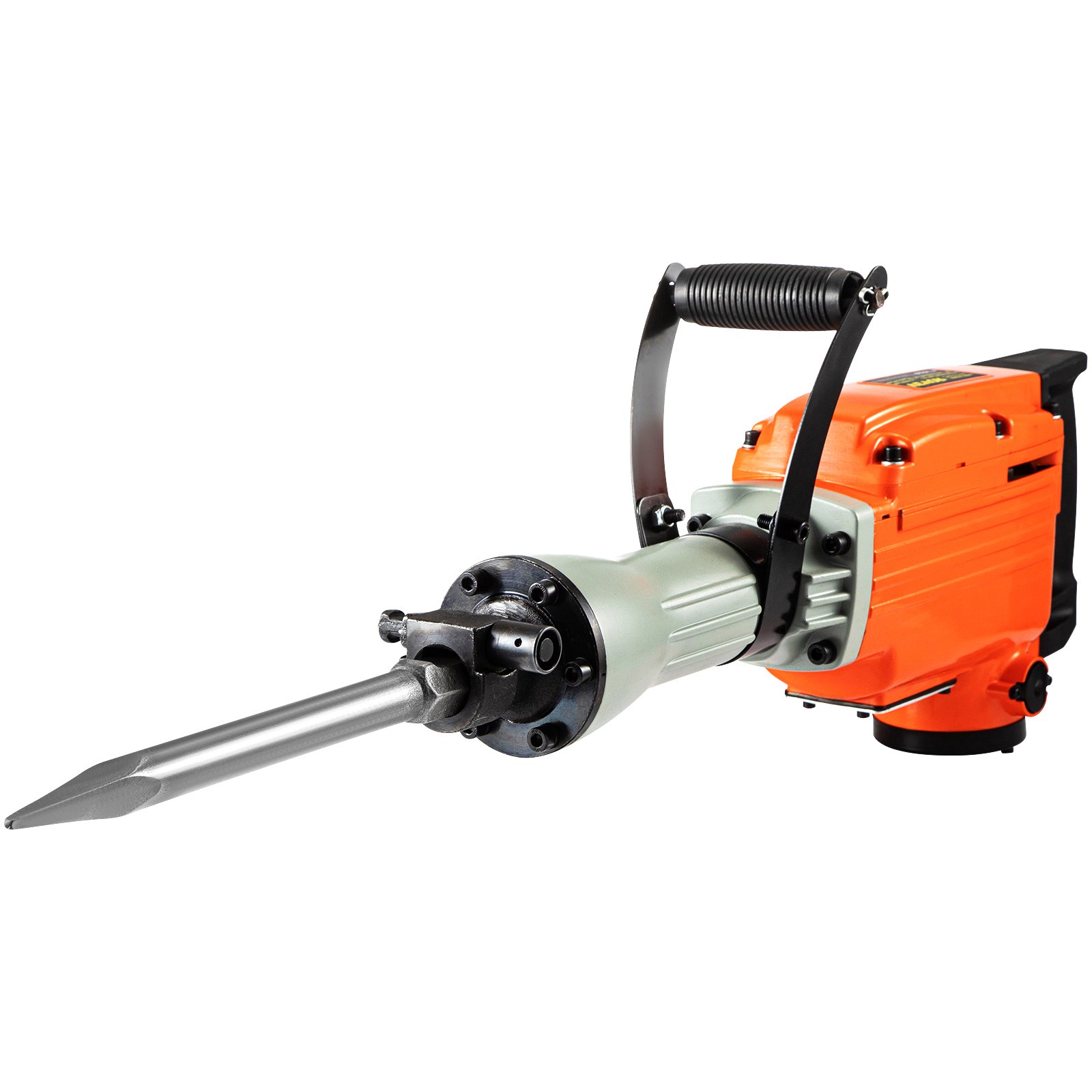VEVOR Martillo Demoledor Eléctrico 1400 BPM Martillo de Demolición 2200W 220V / 60Hz Martillo de Demolición para Hormigón con 4 Cinceles Reemplazables Llaves y Mango Ergonómico Giratorio de 360°