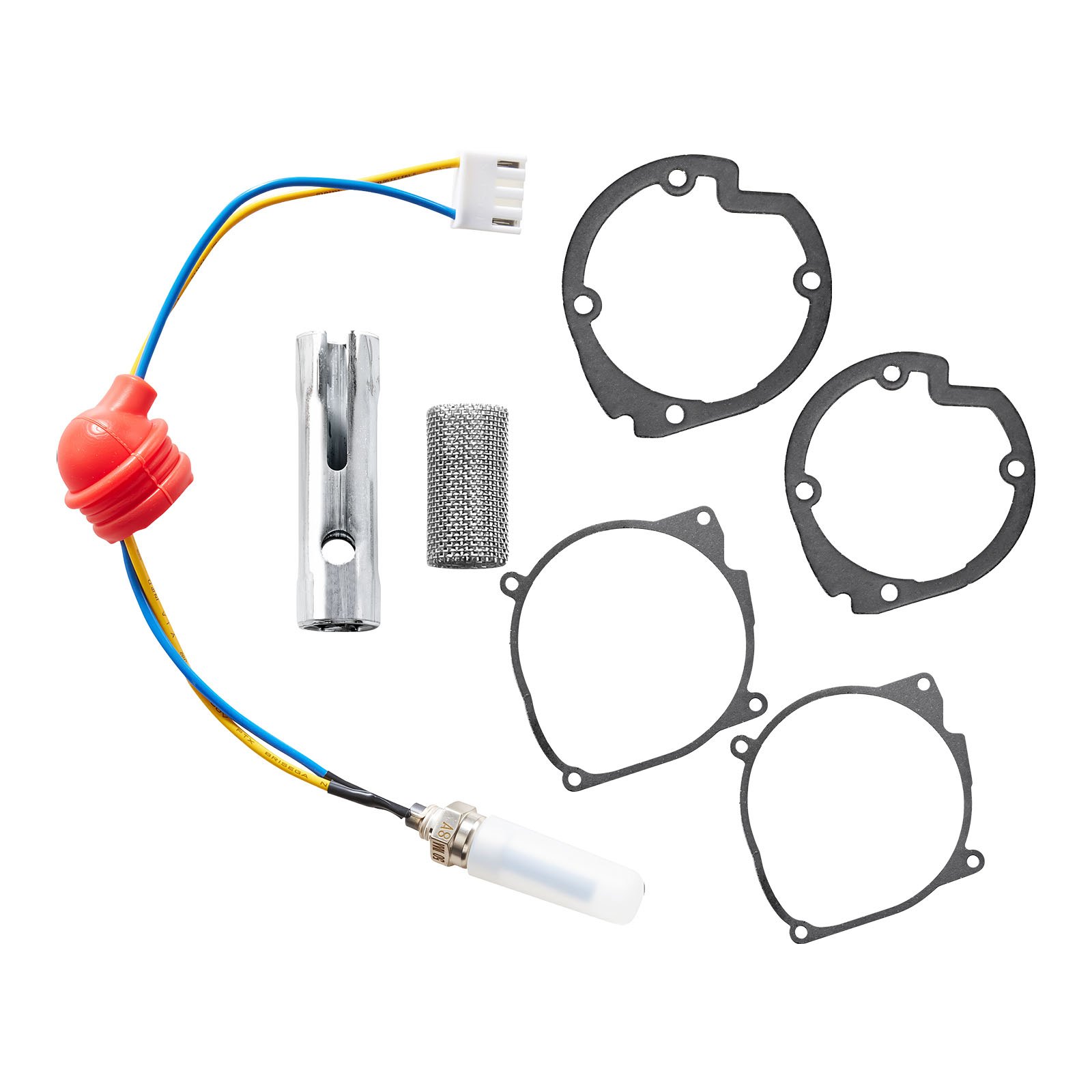 VEVOR Kit de Reparación de Bujías Incandescentes, para Calentador Diésel, con Malla Atomizadora, Compatible con Calentadores de Estacionamiento de 5 kW/8 kW, para Coche, Camión y Barco, 4 Juntas