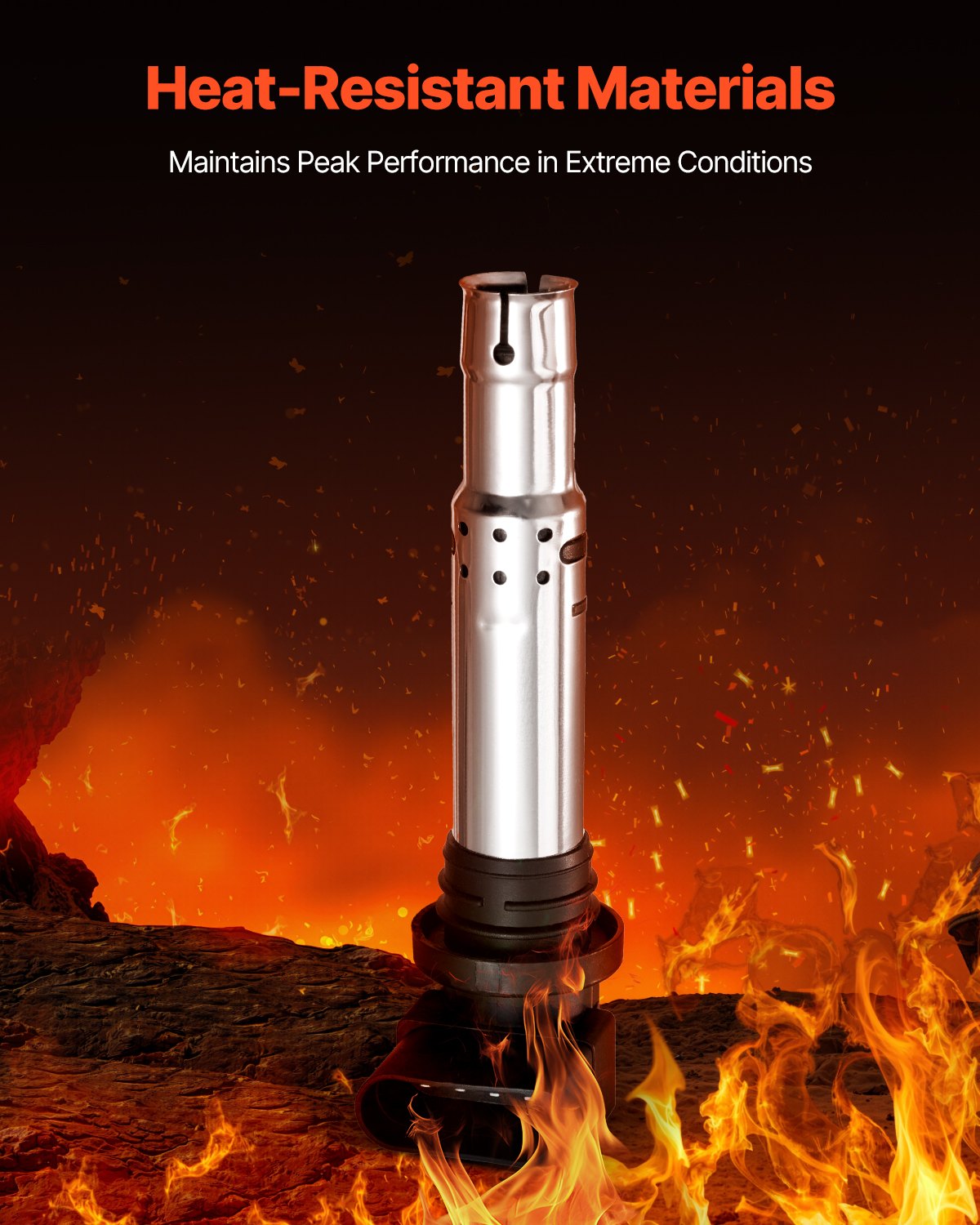 VEVOR Bobina de Encendido 4 uds, con Audi A1, A3, Seat Alhambra, Altea, Córdoba, Ibiza, León, Toledo, Volkswagen Golf, Polo, Tiguan, Vento, Audi 1.4 T, 1.8 T, 1.6 L y Volkswagen 1.4 L y 1.6 L