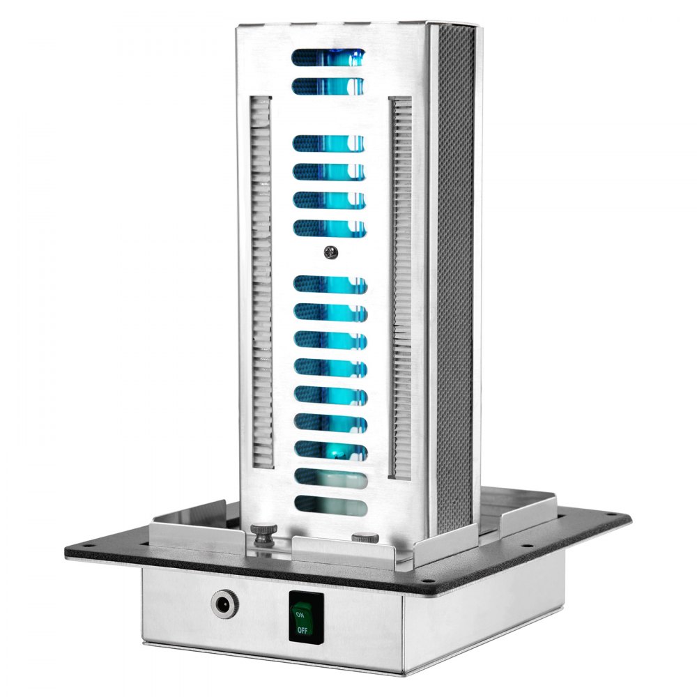 VEVOR HVAC Whole House Air Purifier, 18W, 254nm, In-Duct UV-UVC Light for Air Conditioning Ducts, Air Washer with 2 Bulbs, HVAC UV Lamps with Power Cord, Air Purifier for Air Conditioners
