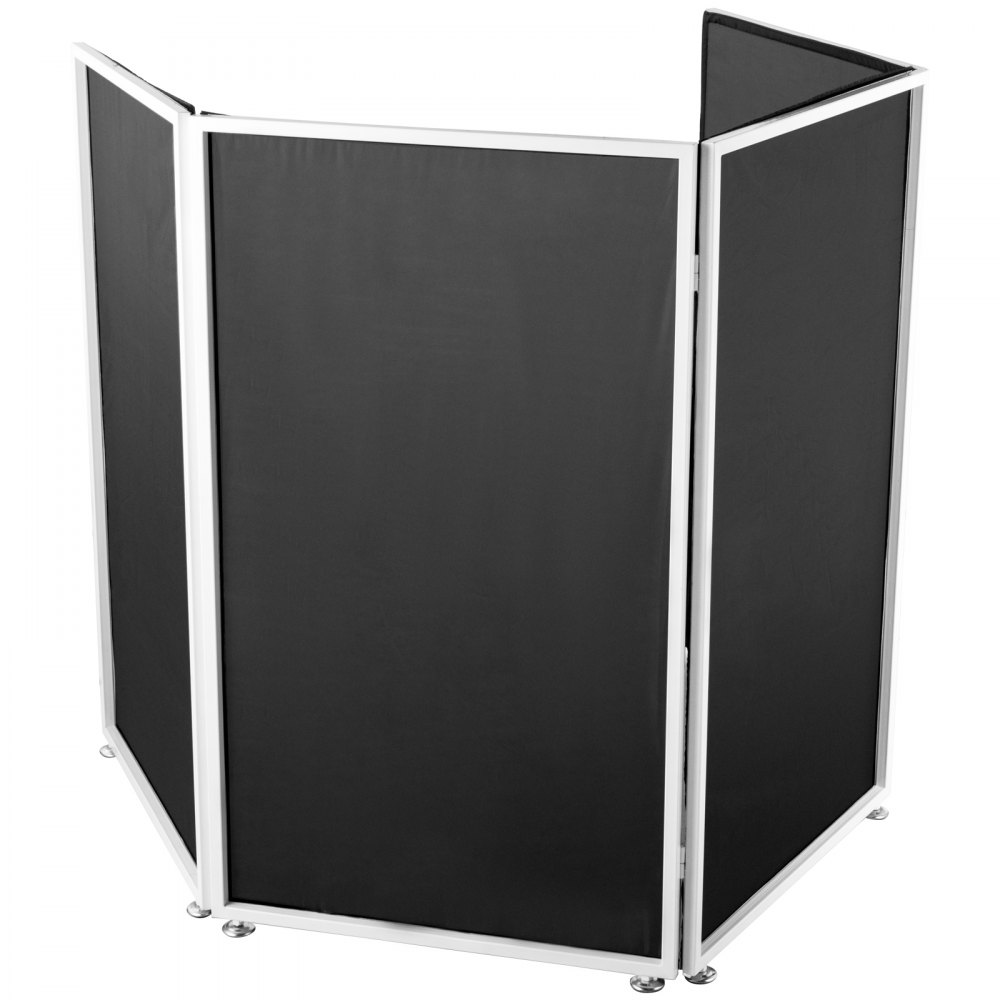 Cabina De Dj 70 X 480 Cmfachada De Evento De Dj Plegable De Pie Blanco Y Negro