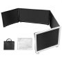 Fachada De Eventos Dj De 40 X 270 Cm, Cabina Dj Stand Mesa Plegable Blanco