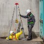 VEVOR Rescue Tripod Set, 1800 lbs Winch Tripod for confined spaces with 7' legs and 98' cable for confined spaces, 32.8' fall arrest harness, harness