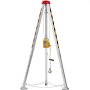 VEVOR Rescue Tripod Set, 1800 lbs Winch Tripod for confined spaces with 7' legs and 98' cable for confined spaces, 32.8' fall arrest harness, harness
