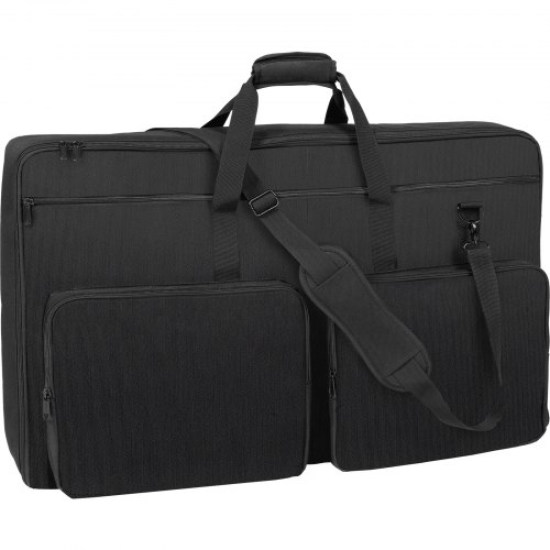VEVOR Bolsa Acolchada para Mezclador de DJ, Tela Oxford 1200D, Bolsa de Transporte para Equipo de DJ con Bolsillo de Almacenamiento, Correa de Hombro Extraíble, 830 x 220 x 520 mm de Dimensiones
