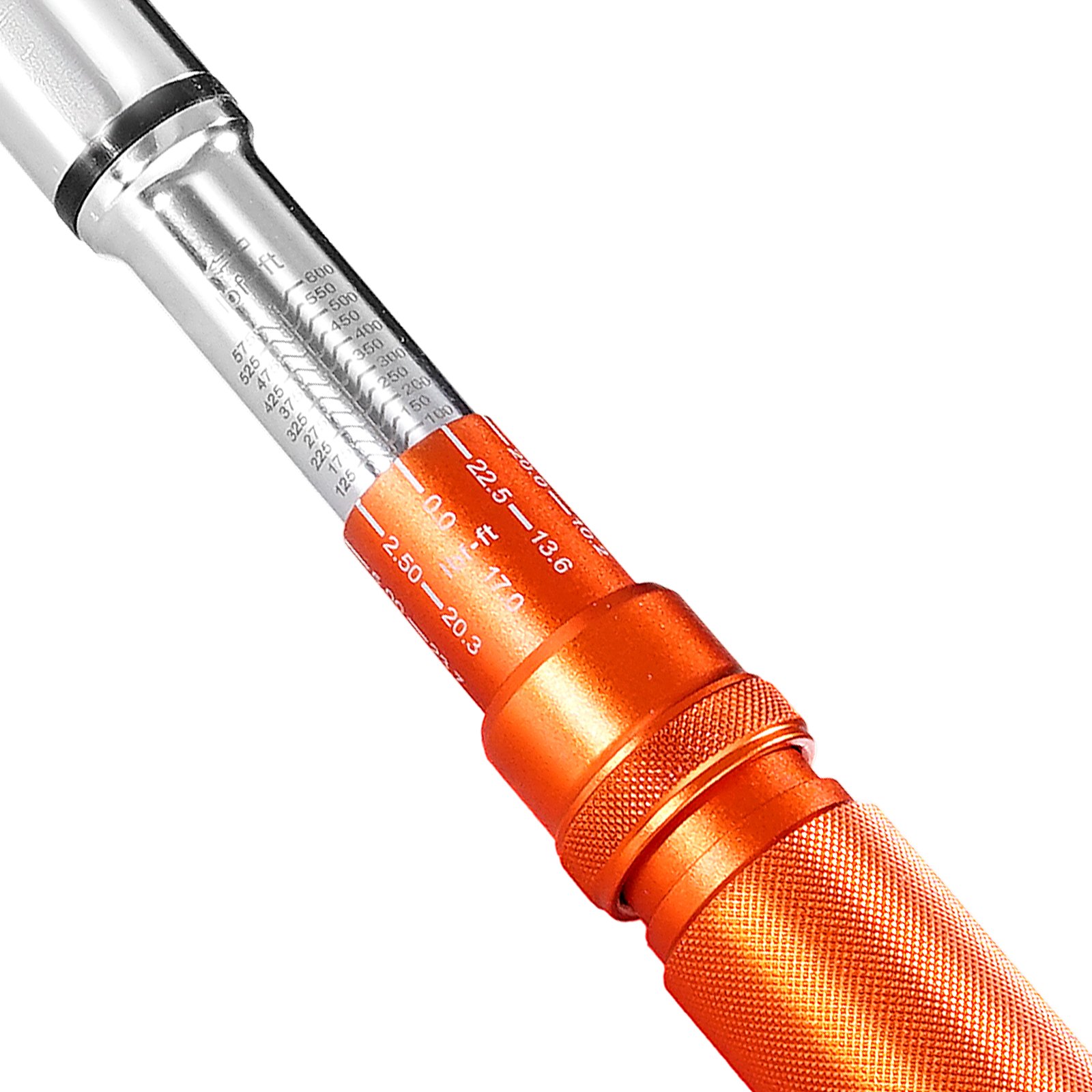 VEVOR Click Torque Wrench, 3/4 Inch Drive 136-814 Nm, Two-Way Torque Wrench Set with Dual-Range Scales, 48 Teeth ±3% High Precision Alloy Steel for Automotive Repair, Orange