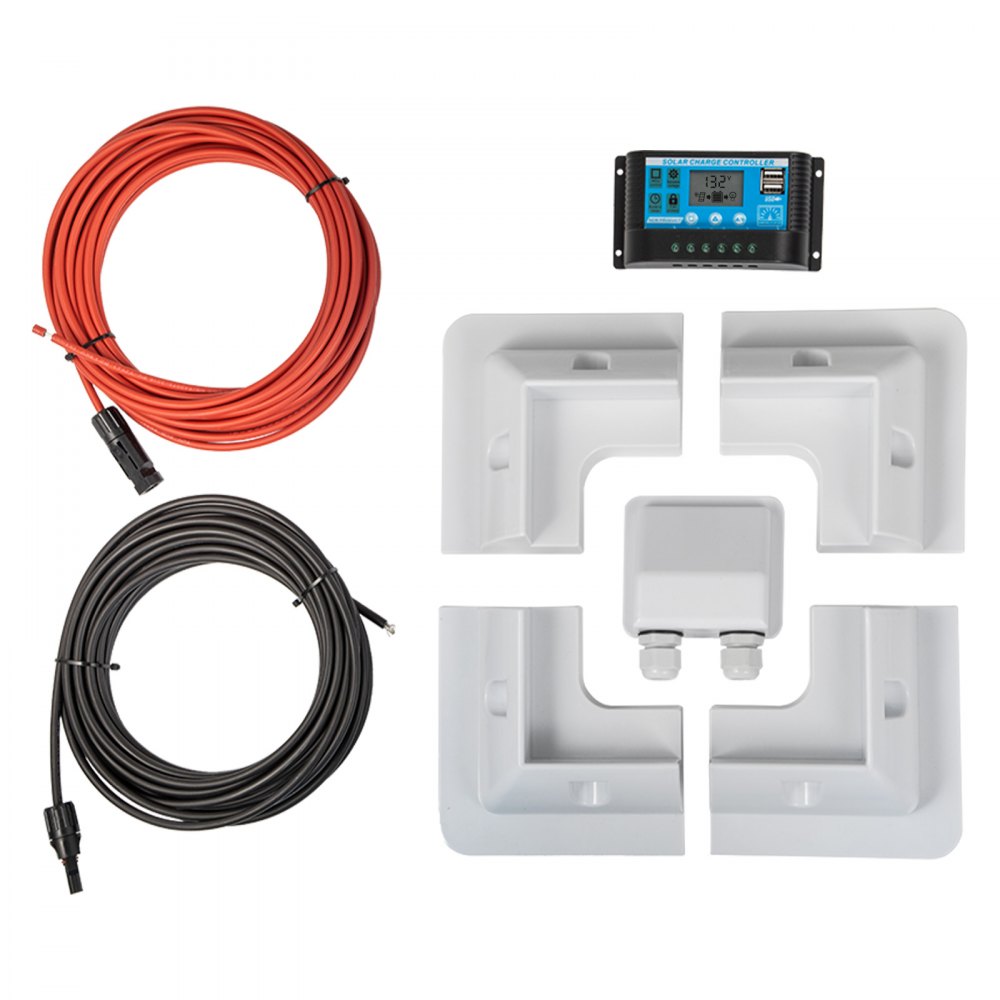 Vevor Panel Solar Monocristalino Kit 100w 12v Placa Autocaravana Caravana Barco