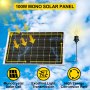 Vevor Kit Panel Solar 100 W 12 V Cargador De Batería Estable Para Caravana Barco