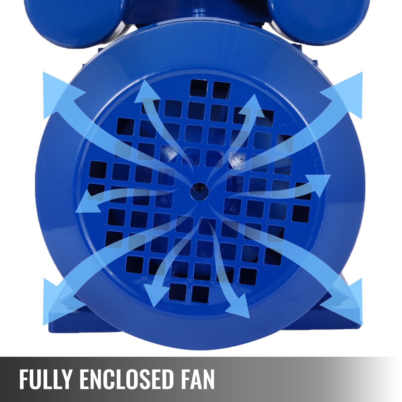 Vevor 0,75 Kw 1 Hp Monofásico Motor Eléctrico 1 Fase 240 V 1420 Rpm 1500 Rpm B3