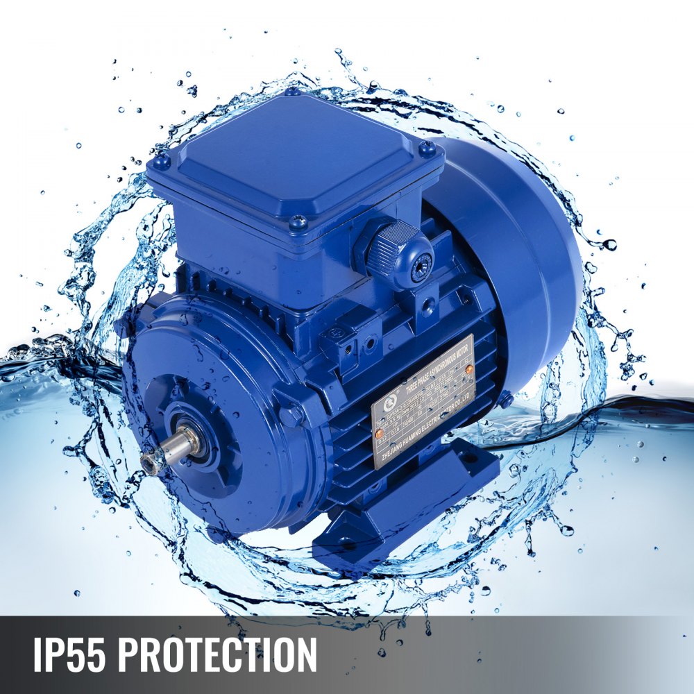 Motor Eléctrico Trifásico 0.12 Kw 1/6 Hp 3000 Rpm B3 Blue Fans 230/400 V