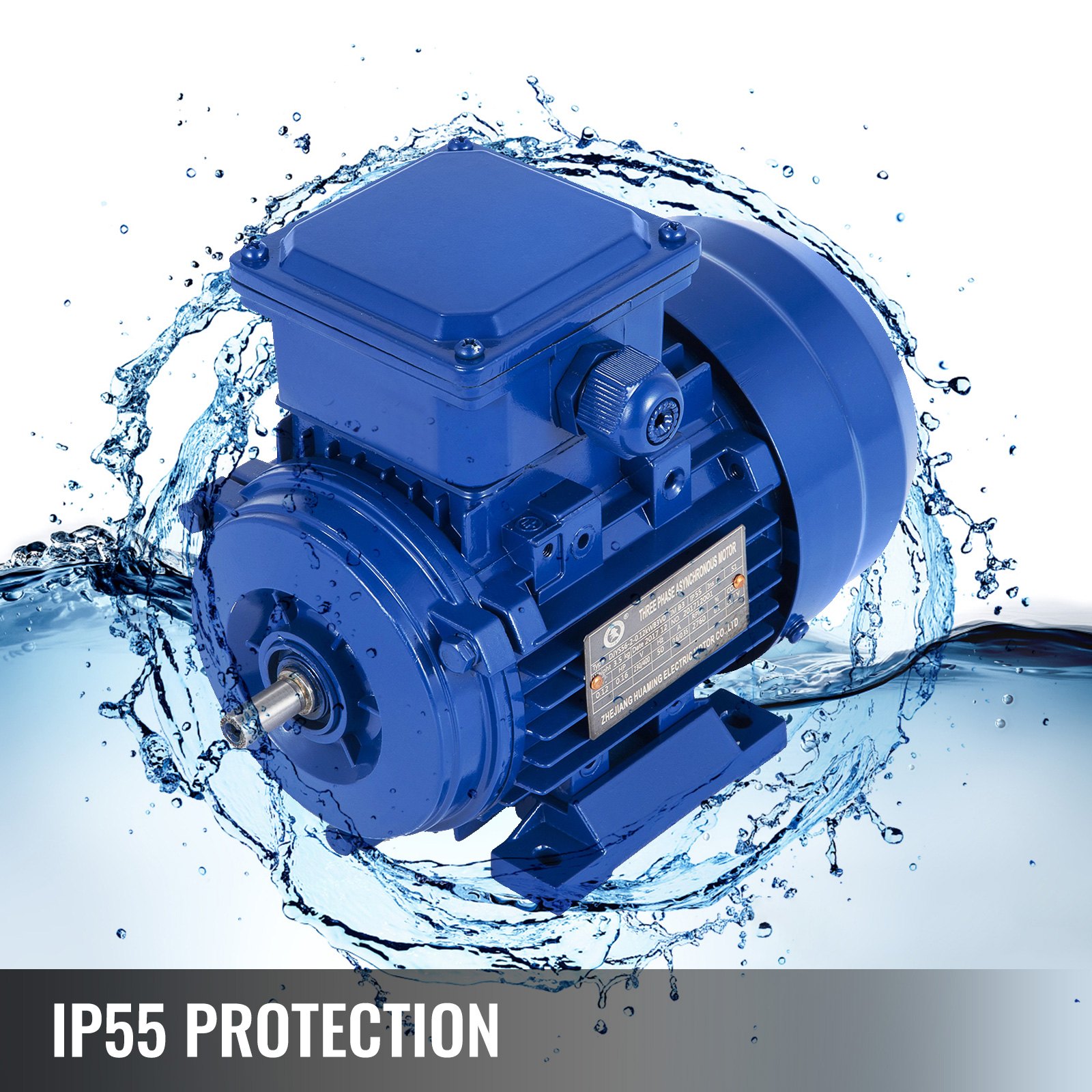 Motor Eléctrico Trifásico 0.12 Kw 1/6 Hp 3000 Rpm B3 Blue Fans 230/400 V