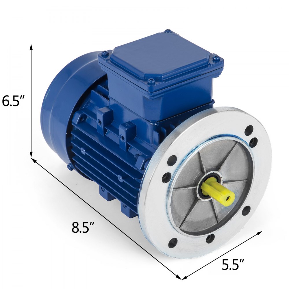 Motor Eléctrico Trifásico 0.18 Kw 1/4 Hp 3000 Rpm B5 F Insulation 50hz 230/400 V