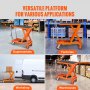 VEVOR Mesa Elevadora Hidráulica Carro Capacidad de Carga 500 kg Elevador Manual de Tijera Simple Altura de Elevación 900 mm 4 Ruedas Cojín Antideslizante para Manipulación Transporte