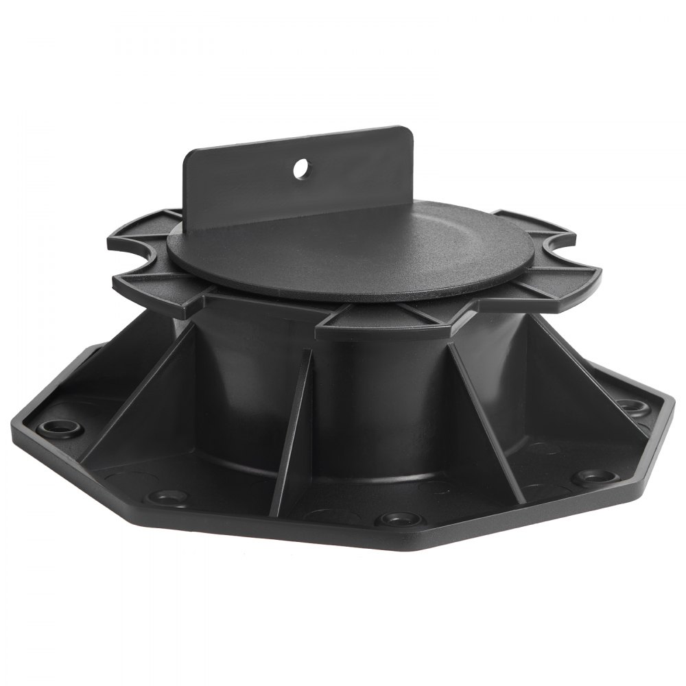 VEVOR Bloques de Terraza 12 Unidades, Carga de 907,18 kg, Pedestal de Plástico, Adoquín, Elevación 60 a 135 mm, Altura Ajustable, Base para Cobertizo, Madera, Hormigón y Metal, 202 x 202 x 85 mm