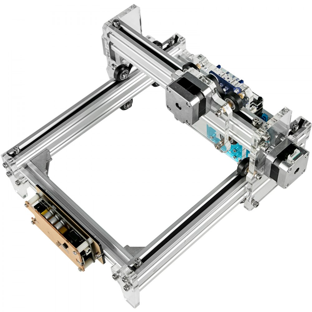 VEVOR Máquina de Grabado Láser 32x30x21cm Cortador Láser Profesional Compatible con WinXP, Win7, Win8, Win10 Grabadora Láser para Madera y Metal 0,02-0,2seg/píxel para Grabar y Cortar Bambú, Plástico