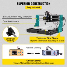 VEVOR CNC 3018 Pro CNC 3018 5500mw Máquina CNC Grabador Láser Máquina de Grabado Láser para Cuero de Madera de Plástico