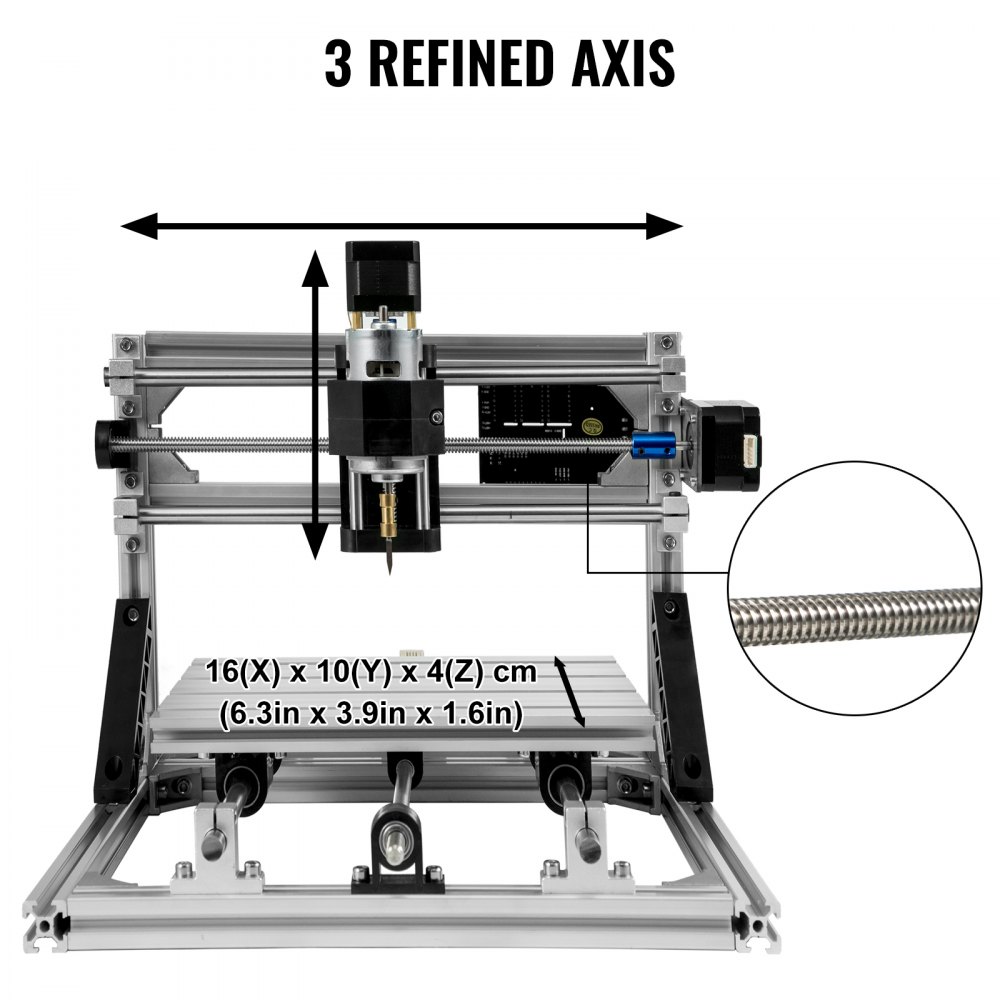 1610 Cnc Router Kit 500mw Máquina De Grabado Láser Controlador Sin Conexión