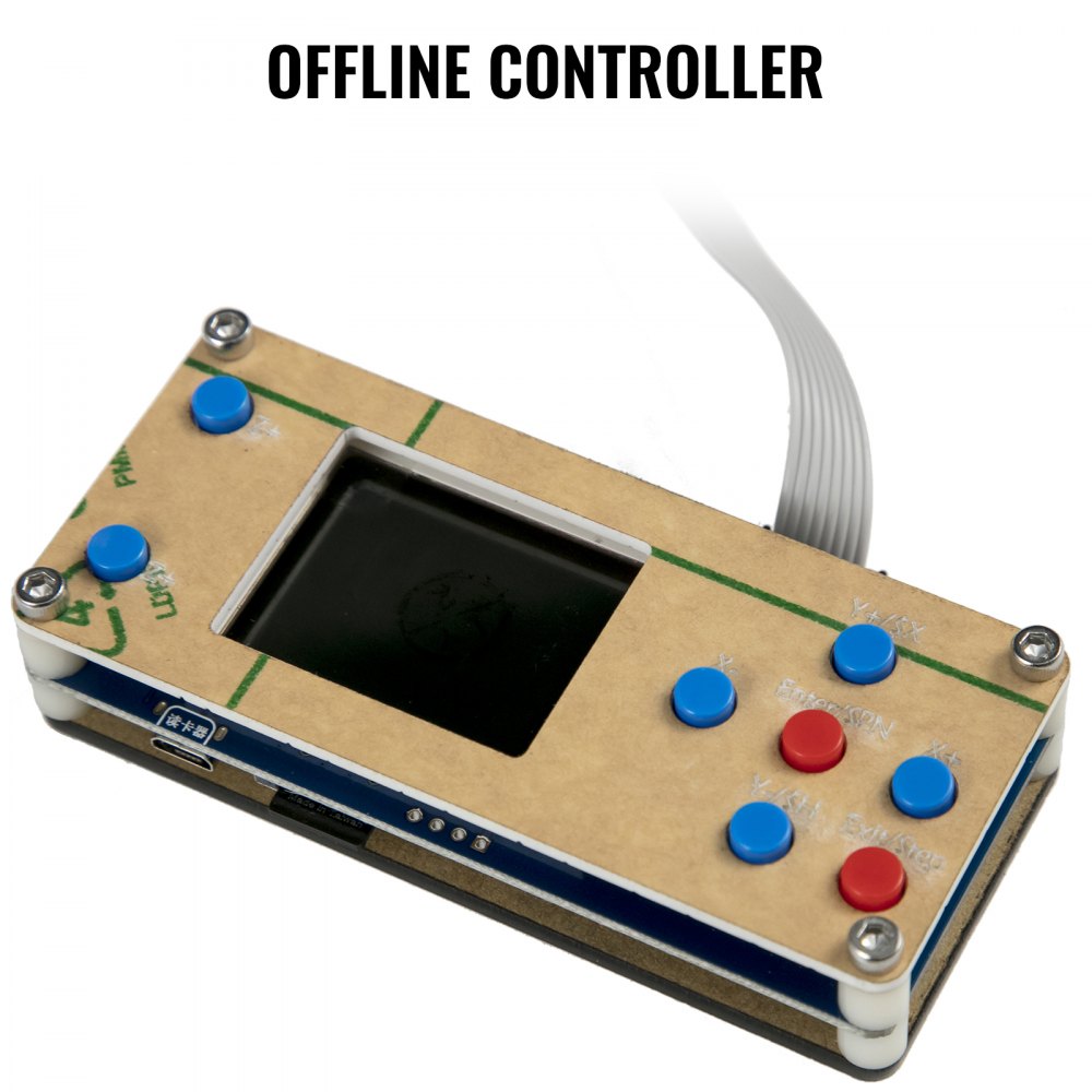 VEVOR Fresadora CNC 2418 Máquina de Grabado de 3 Ejes Fresadora Kit de Enrutador CNC 500mw Láser USB y Control Sin Conexión