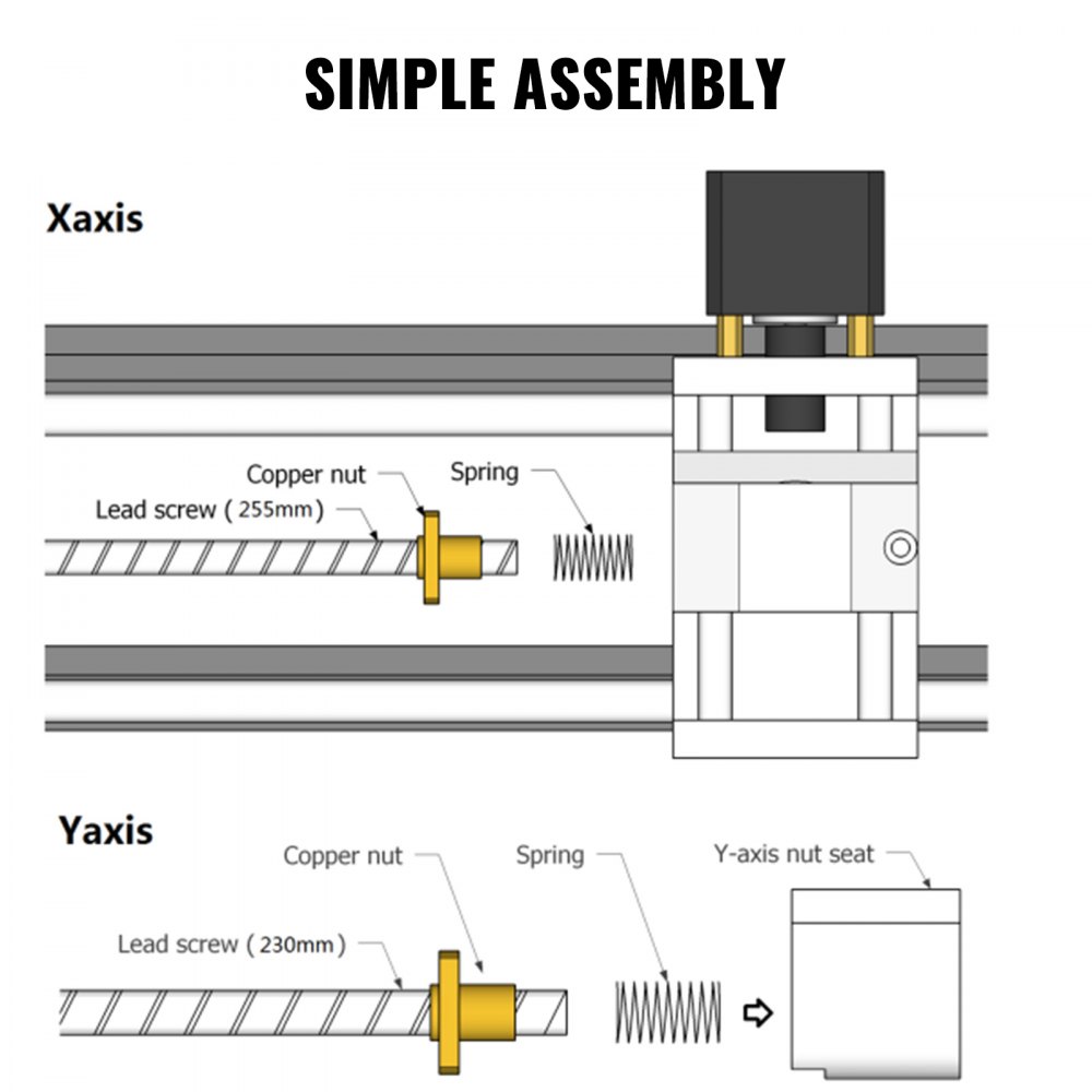 Máquina De Grabado De 3 Ejes Cnc 2418 5500mw Kit De Router Grbl Para Madera Pvc