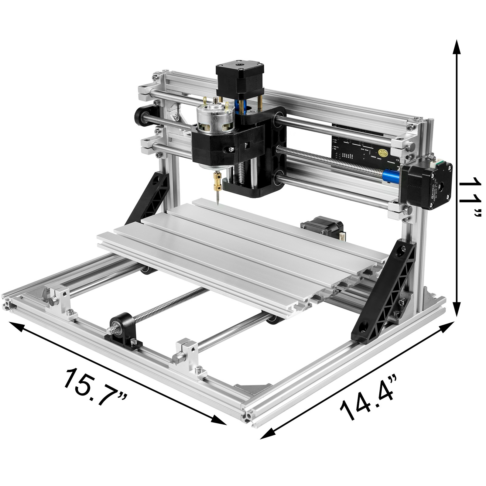 VEVOR Fresadora CNC 3018 Máquina de Grabado de 3 Ejes Fresadora Kit de Enrutador CNC 500mw Láser USB y Control Sin Conexión