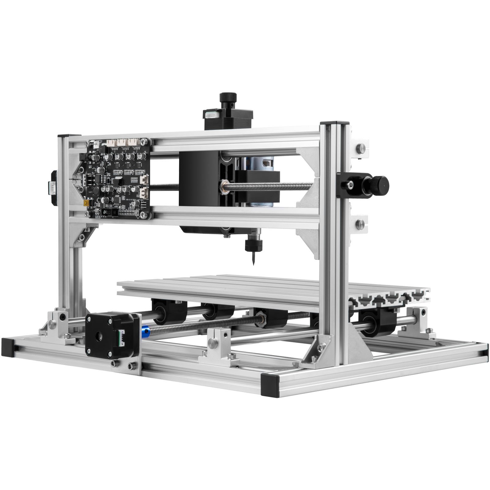 VEVOR Máquina de Grabado CNC 3018 DIY Grabador Láser de 500 mw GRBL Control Máquina de Grabado Recorrido de Trabajo 30 x 18 x 4,5 cm Máquina CNC Láser de 3 Ejes con Varillas de Extensión de 5 mm