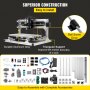 VEVOR Máquina de Grabado CNC 3018 DIY, Grabador Láser de 5500 mw, Máquina CNC Láser, Equipada con 3 Ejes XYZ Refinados, GRBL Control Máquina de Grabado, Recorrido de Trabajo Efectivo: 11,8"x7,1"x1,8"