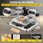 VEVOR Máquina de Grabado CNC 3018 DIY, Tablero de Control GRBL, Máquina de Grabado Láser, Recorrido de Trabajo: 11,8"x7,1"x1,8", Máquina CNC Láser de 3 Ejes Refinados, con Varillas de Extensión de 5mm