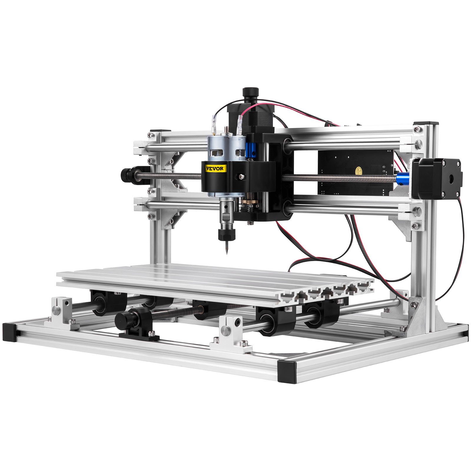 VEVOR Máquina de Grabado CNC 3018 DIY, Tablero de Control GRBL, Máquina de Grabado Láser, Recorrido de Trabajo: 11,8"x7,1"x1,8", Máquina CNC Láser de 3 Ejes Refinados, con Varillas de Extensión de 5mm