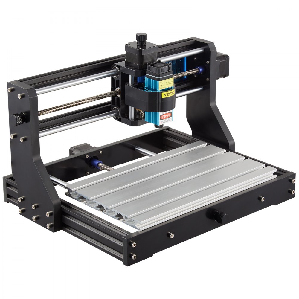 VEVOR Grabador Láser CNC 3018 Pro CNC 3018 10000U 15 W 3 Ejes Máquina de Grabado Control GRBL CNC Láser Grabador Láser Máquina CNC 3018 para Grabar Todo Tipo de Plásticos Aluminio