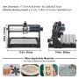 VEVOR Grabador Láser CNC 3018 Pro CNC 3018 10000U 15 W 3 Ejes Máquina de Grabado Control GRBL CNC Láser Grabador Láser Máquina CNC 3018 para Grabar Todo Tipo de Plásticos Aluminio