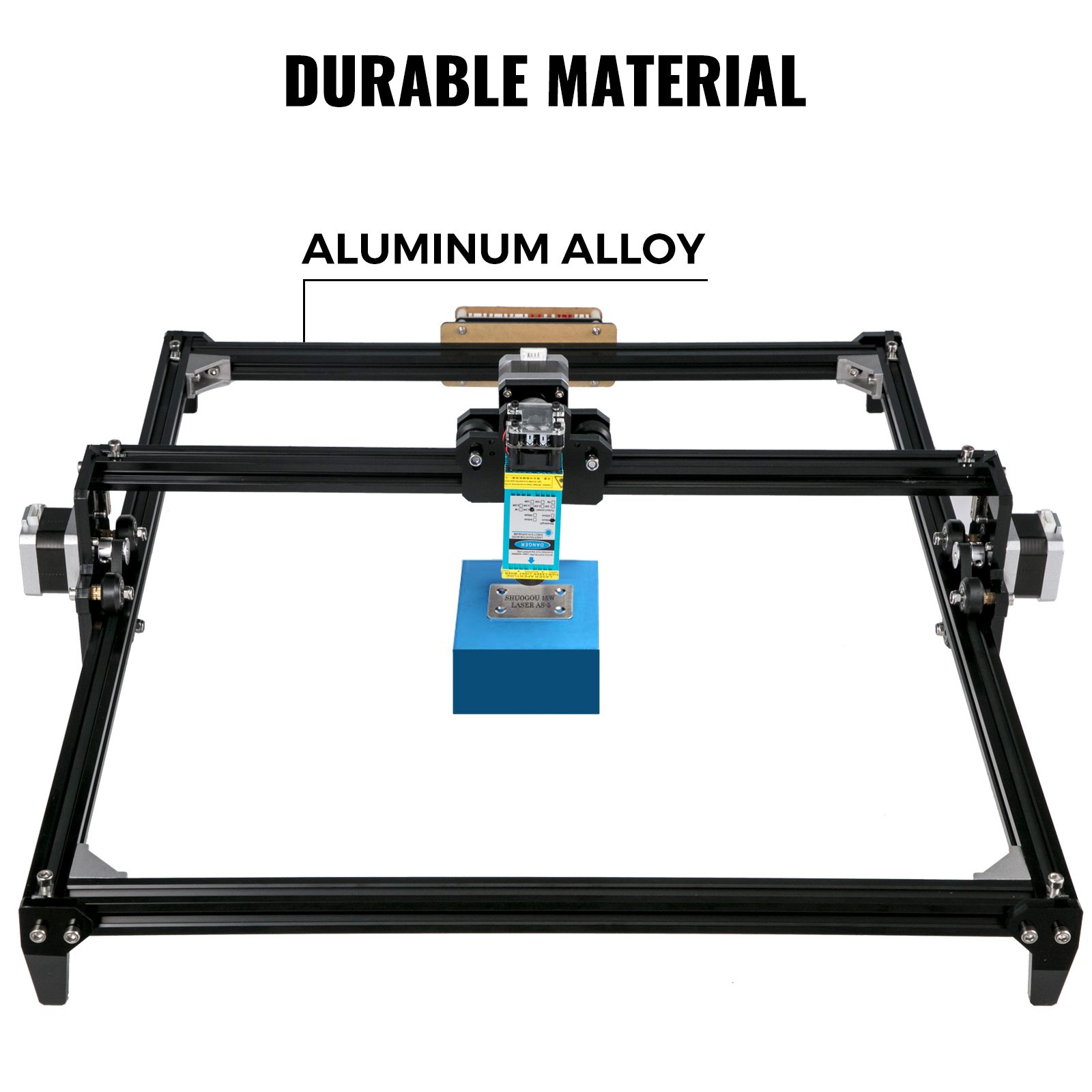 VEVOR Mini Grabador Láser, Máquina Cnc, 500mW, 40X50cm, Grabador Láser para Madera