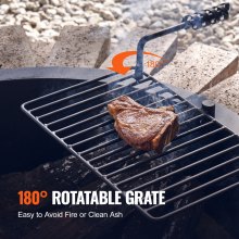 VEVOR Aro de Acero para Fogata con Parrilla para Barbacoa al Aire Libre 889 mm