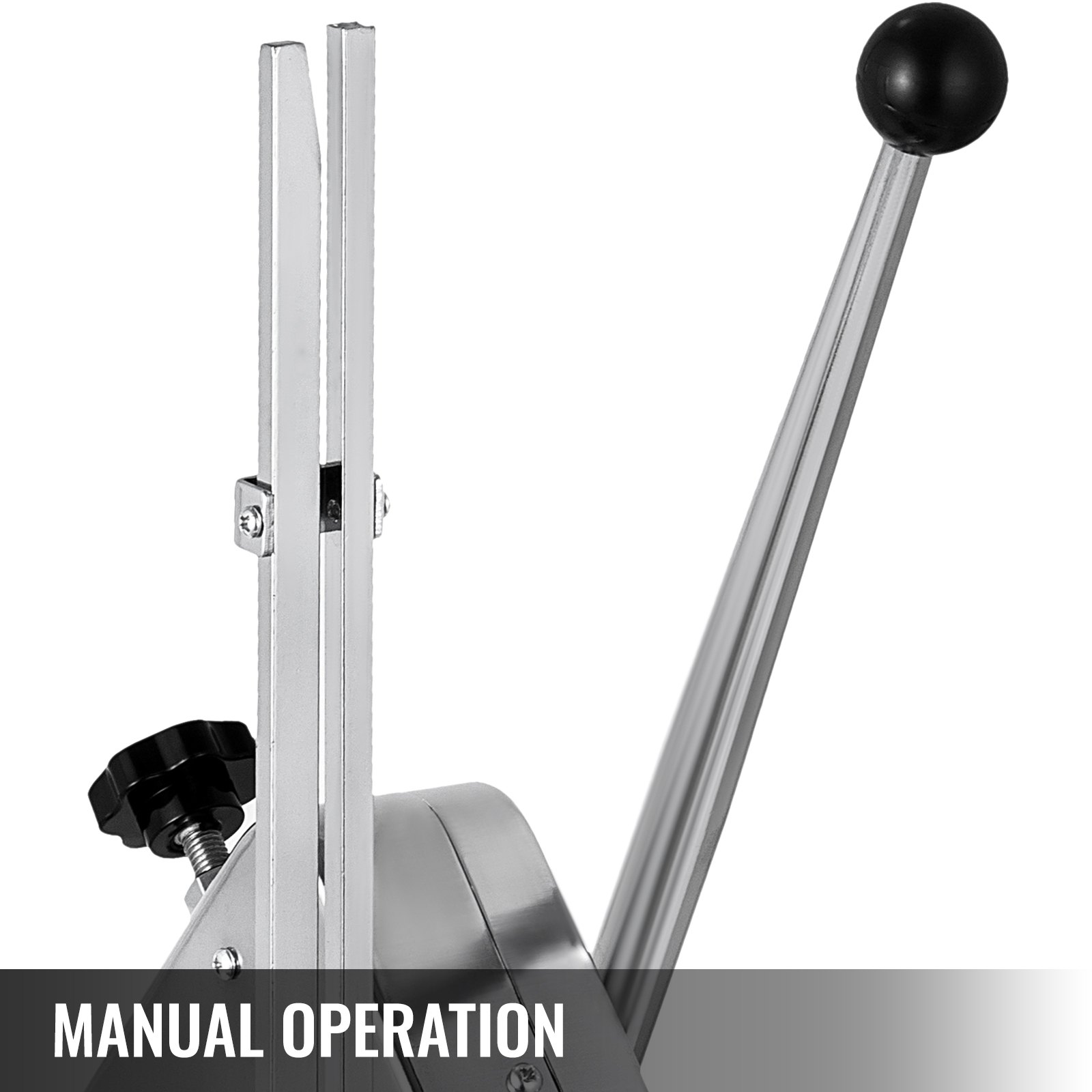 Máquina cortadora de salchichas VEVOR con palanca de operación manual y cuerpo de metal.