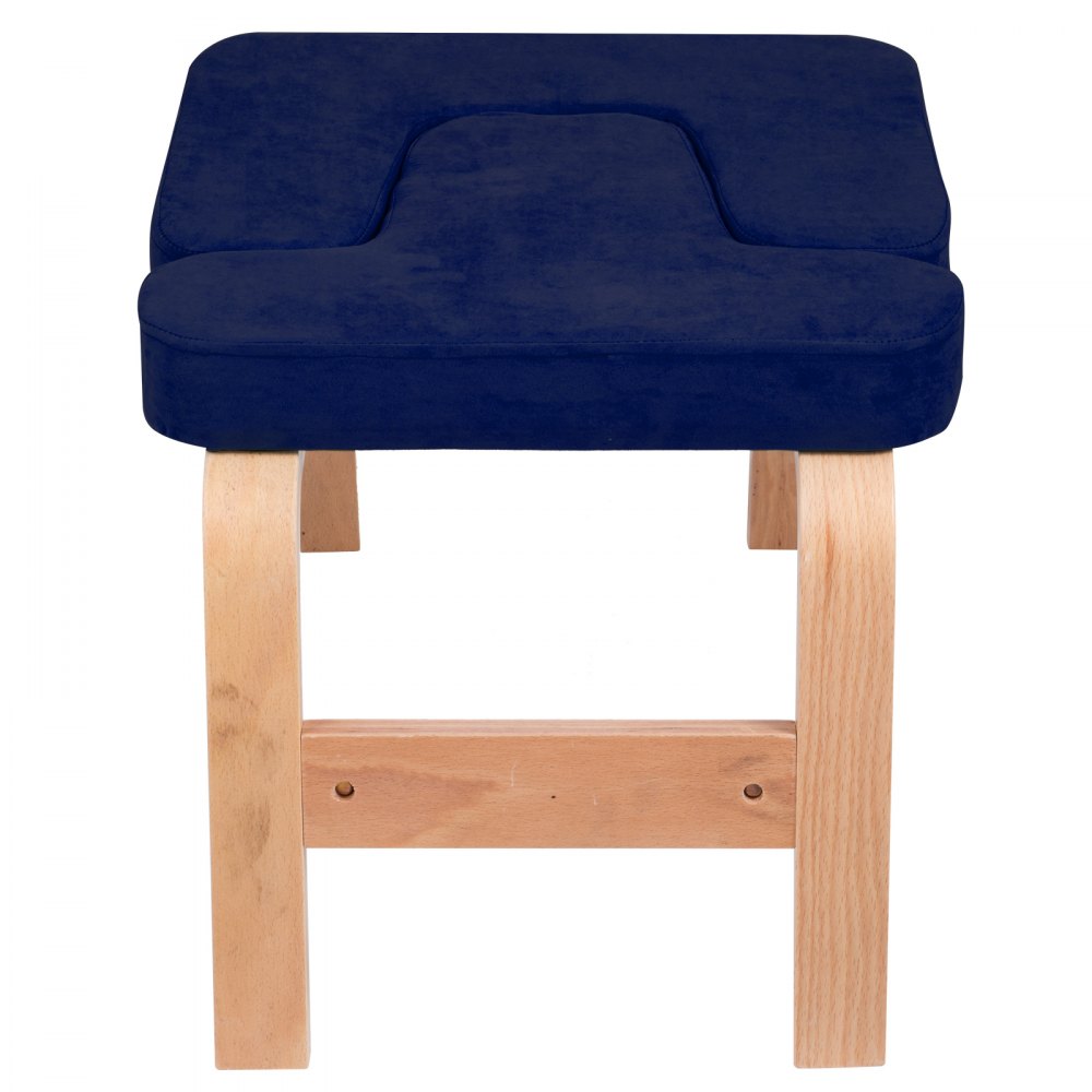 VEVOR Silla de inversión de Yoga 47x44x65cm Silla Yoga 200kg Silla de Cabeza de Yoga Headstand Taburete de Yoga en Forma de H Color Azul Oscuro